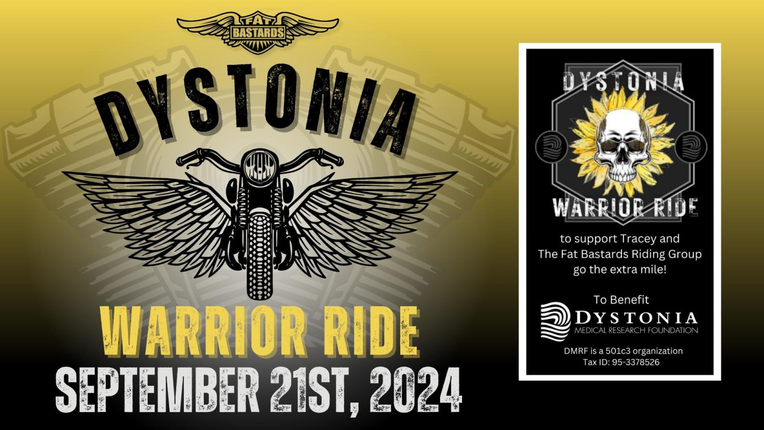 4th Annual Dystonia Warrior Ride
