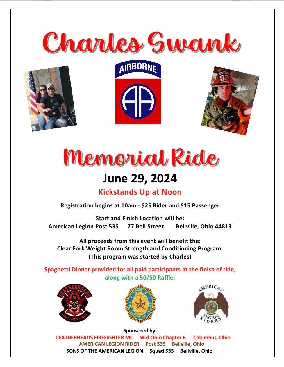 Charles Swank Memorial Ride