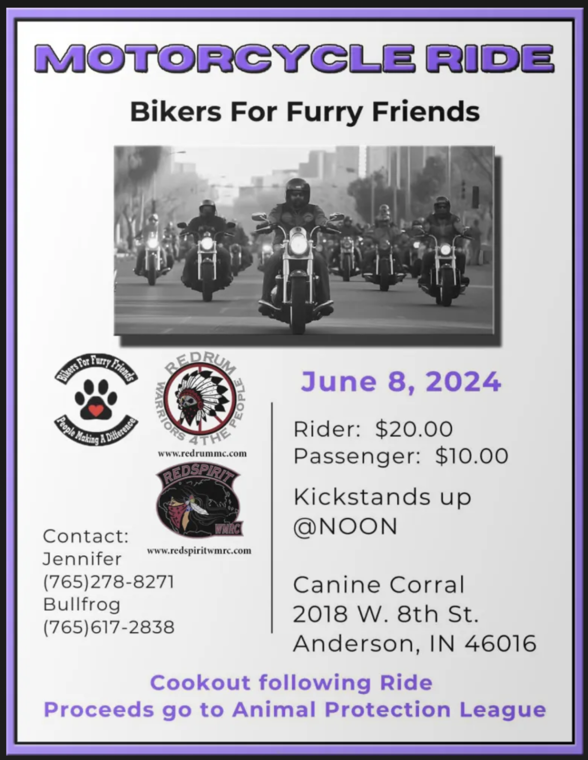 Bikers for Furry Friends Motorcycle Ride