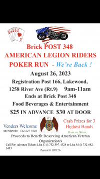 Brick American Legion Poker Run