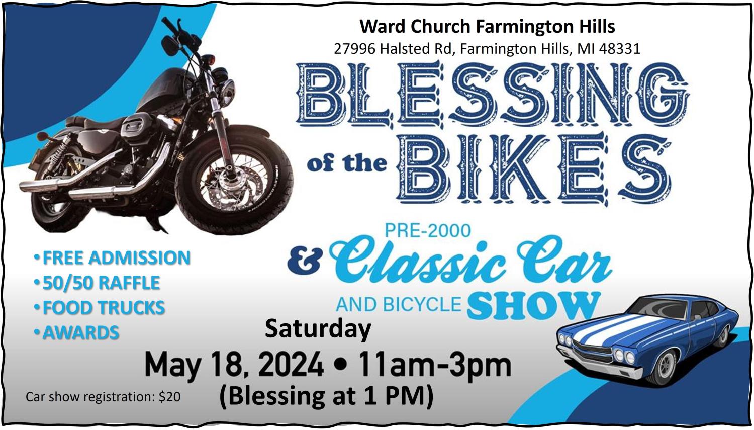Blessing of the Bikes and Classic Car & Bicycle Show
