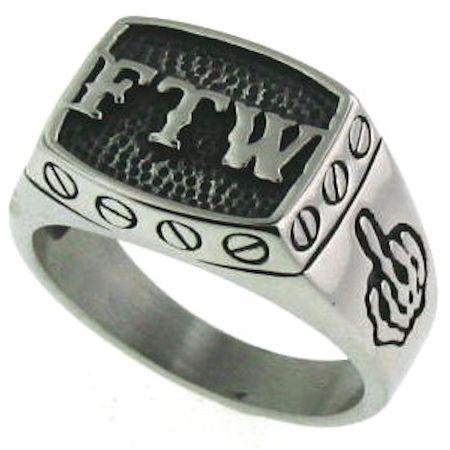 FTW ring, 316L Stainless Steel