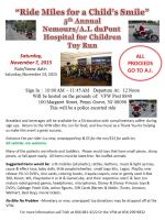 "Ride Miles for a Child's" Smile 5th Annual Nemours/A. I. duPont Hospital for Children's Toy Run