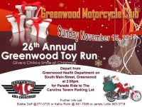 26th Annual Greenwood toy Run