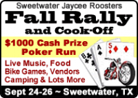 12th Annual Sweetwater Jaycee Roosters Fall Motorcycle Rally & cook-off & Swap meet