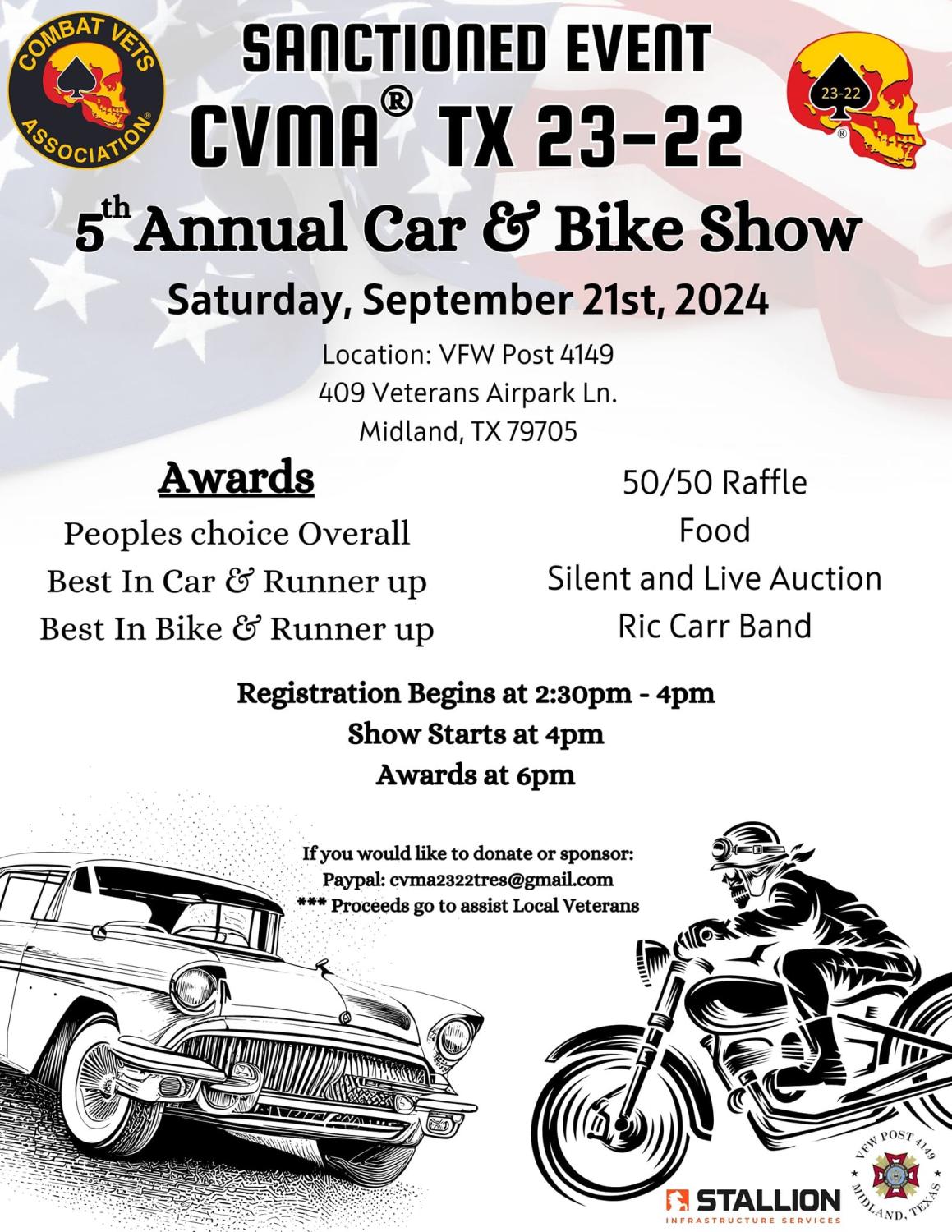 CVMA 5th Annual Car and Bike Show