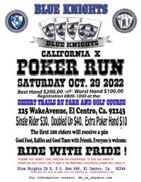 Poker Run Blue Knights CA-X