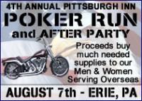 4th Annual Pittsburgh Inn Supplies for Our Soldiers Poker Run