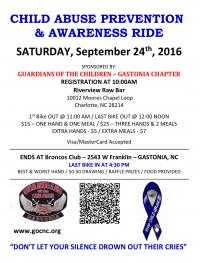 Child Abuse Prevention & Awareness Ride
