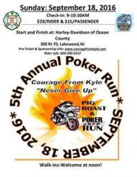 Courage from Kyle 5th Annual Poker Run and Pig Roast