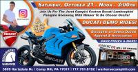Join Us For The Jaret Campisi Ducati Giveaway and Demo Rides