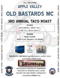 3rd Annual Taco Roast - Hesperia Elks Lodge!