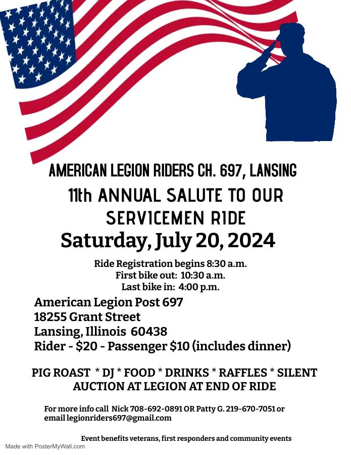 11th Annual Salute to Our Servicemen Ride