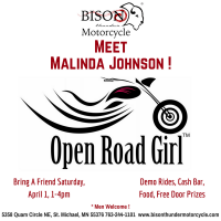 Open Road Girl joins Bison Thunder Motorcycle