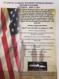 6th Annual Wounded Veterans Ride 