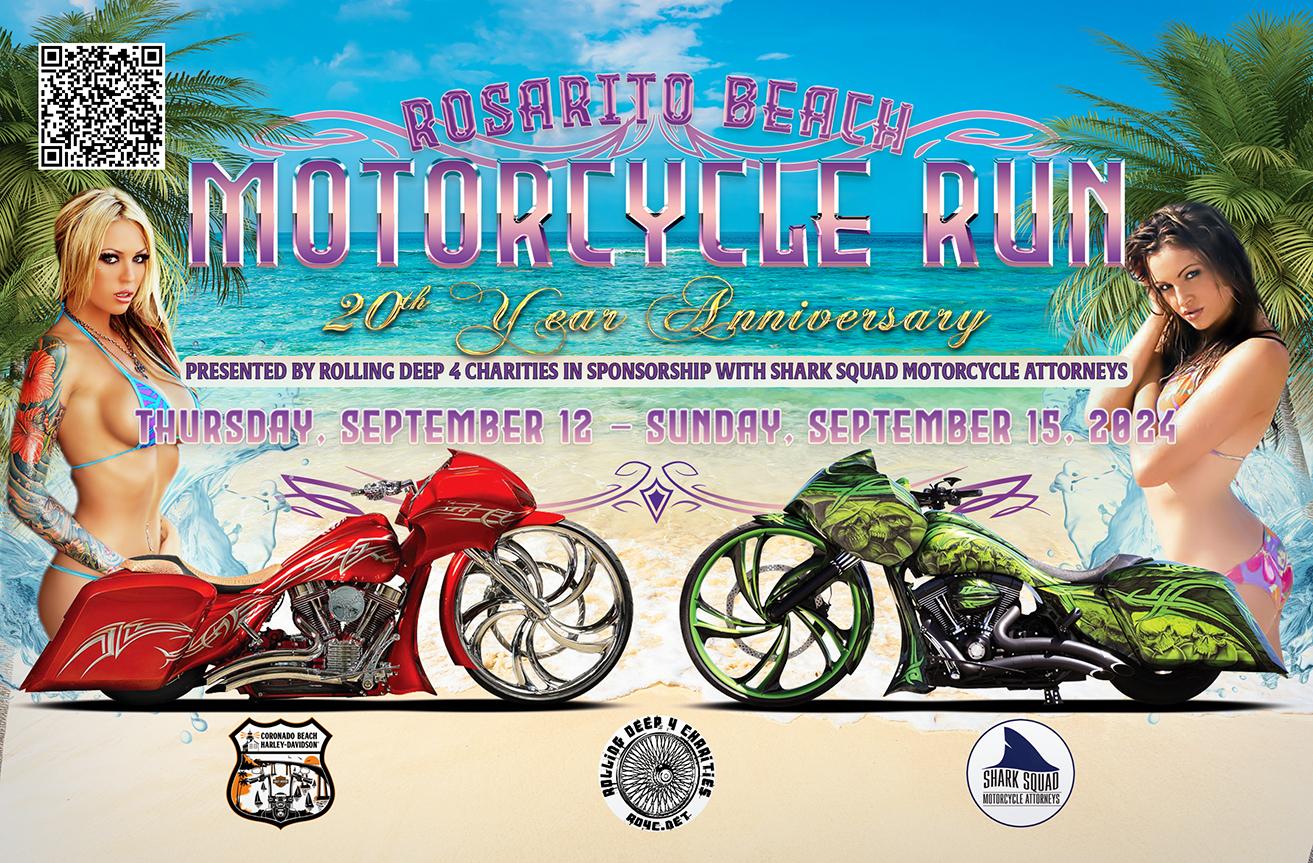 Rosarito Beach Motorcycle Run 20th Year Anniversary