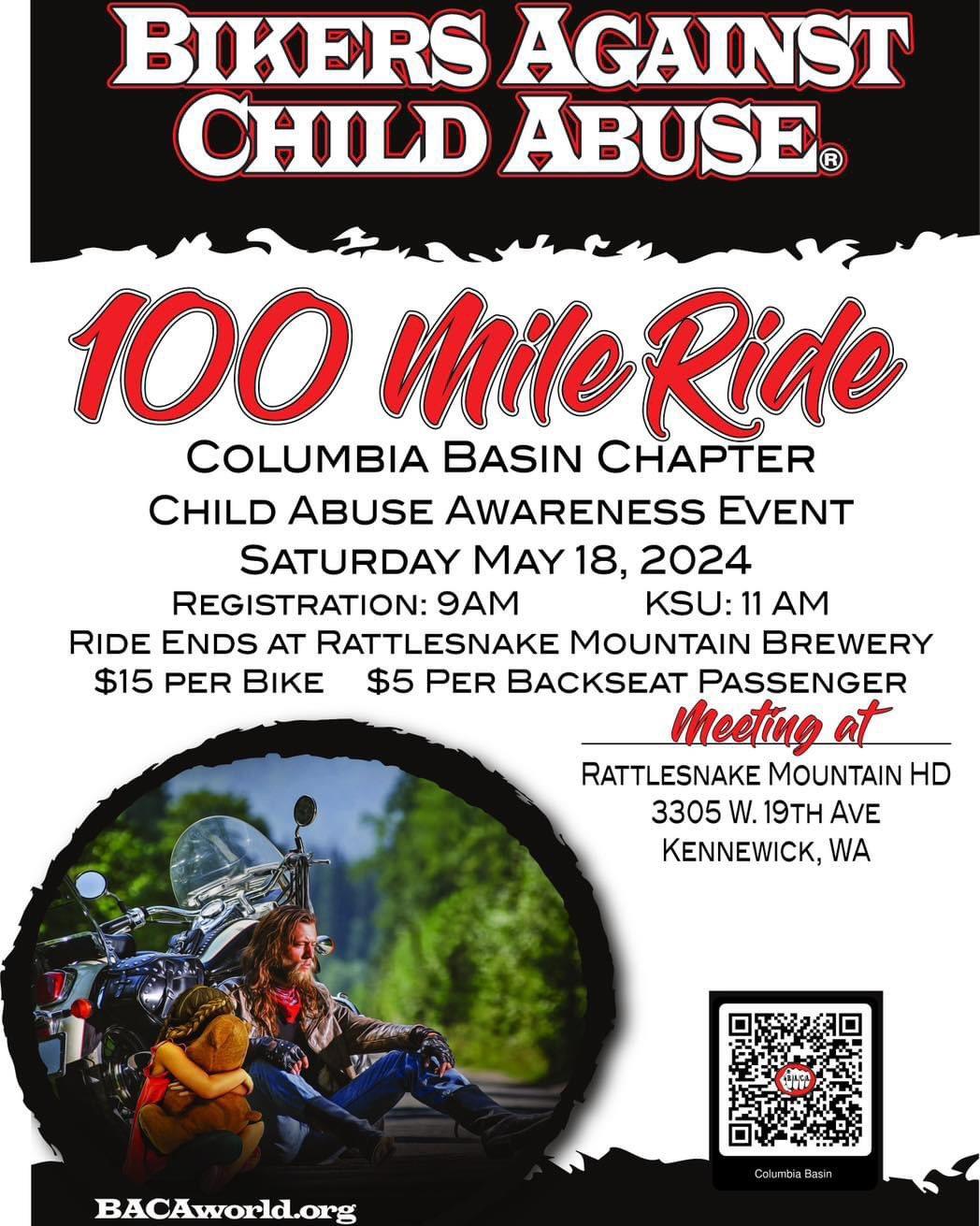 Bikers Against Child Abuse 100 Mile Ride