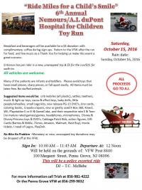 "Ride Miles For A Childs Smile" 6th Annual Nemours/A. I. DuPont Hospital for Children