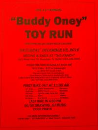11th Annual Buddy Oney Toy Run