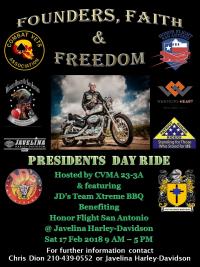 Founders, Faith, and Freedom  Benefit Ride