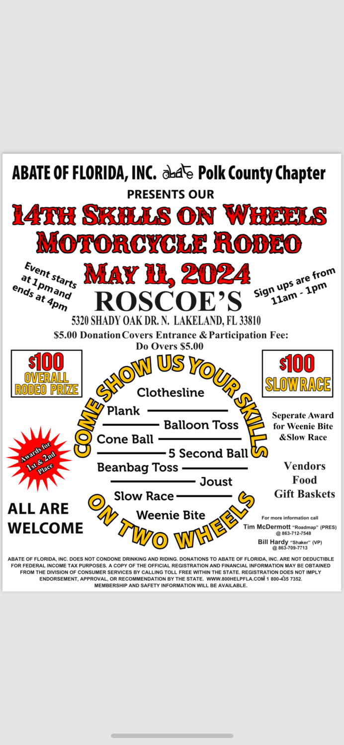 14th skills on wheels motorcycle rodeo-May 11, 2024