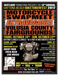 Daytona Biketoberfest Swap Meet Extravaganza & Bike Shows