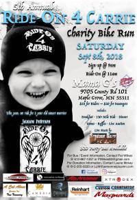 5th Annual Ride-On 4 Carrie Charity Bike Run
