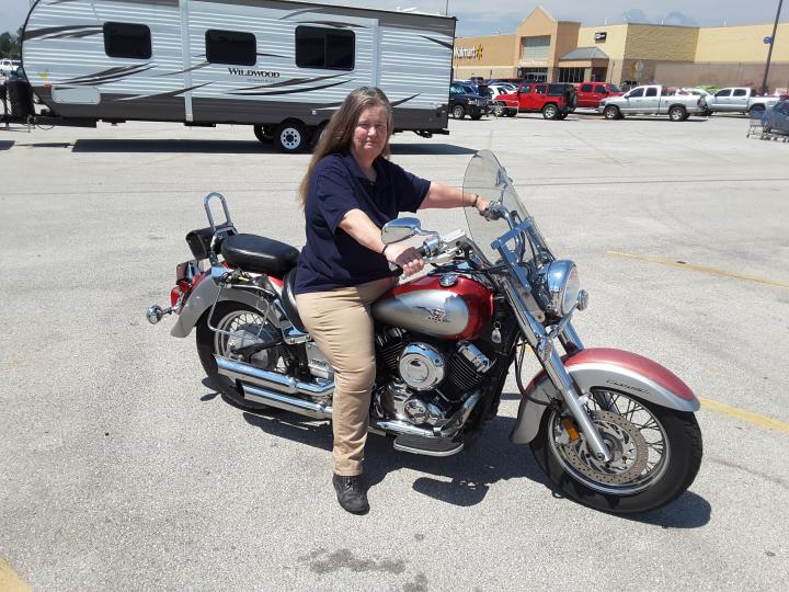 Lindy bought her bike