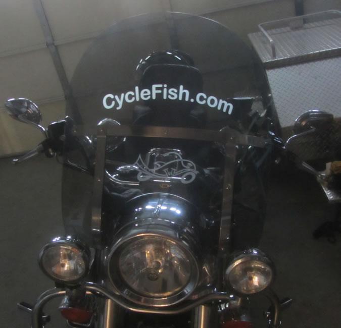 Long top rider windshield