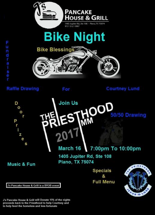 The Priesthood Motorcycle Ministry Bike Night March 2017