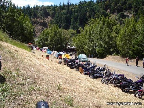 Redwood Run - Motorcycle parking