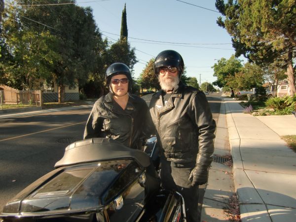 Richard and Debra ready to head out