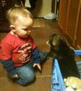Ryley and the pup