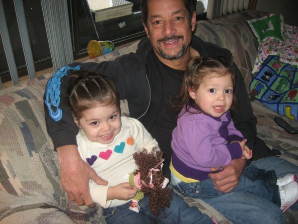 Papa Stephen and his baby girls!