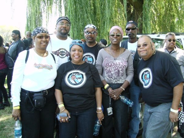 Us in our MLK ride T-shirts