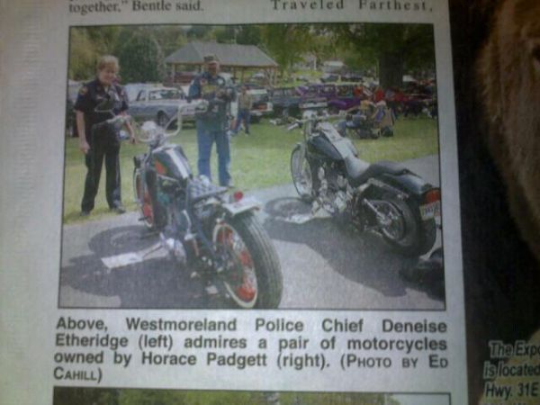 Father in laws bikes made the paper