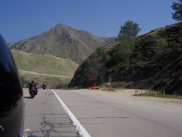 Going up the canyon to Kernville.