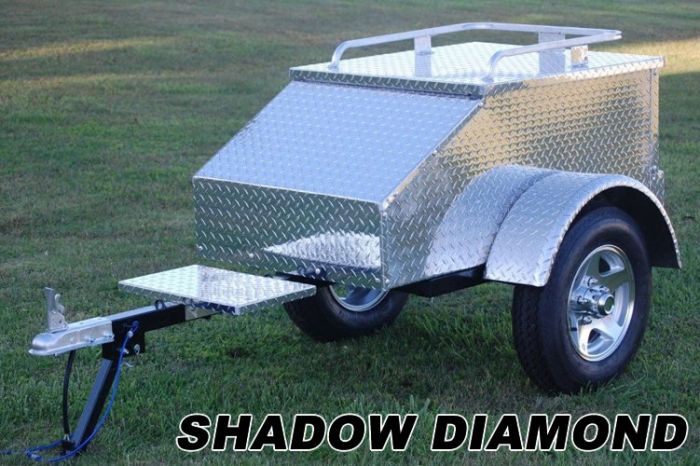 Shadow Diamond Pull Behind Motorcycle Trailer