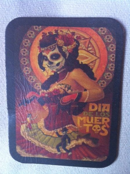 Dia De Los  Muertos Dancer Leather Patch