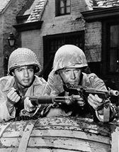 Vic Morrow and Sal Mineo in Combat