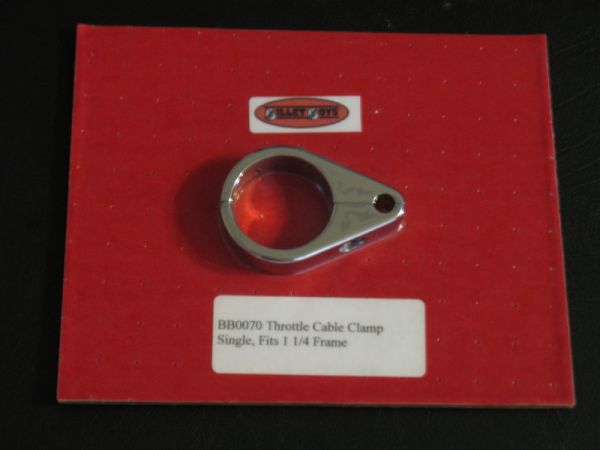BB0070 11/4&quot; Single Throttle Cable Clamp for H-D