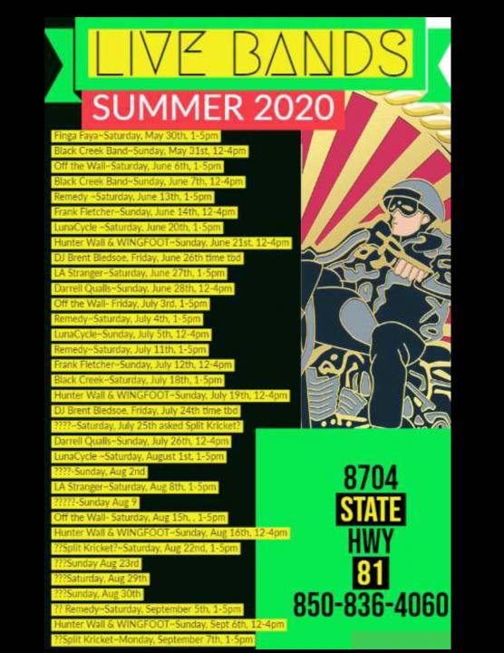Live Bands Summer 2020