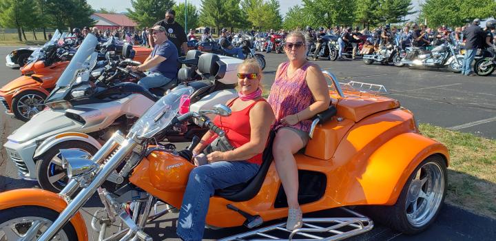 Benefit ride with my daughter 
