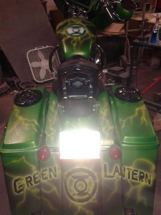 Green Lantern Themed Bike