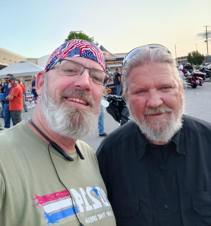 Mike and me at Bike Night