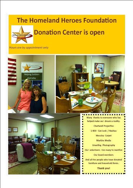 The Homeland Heroes Foundation Donation Center