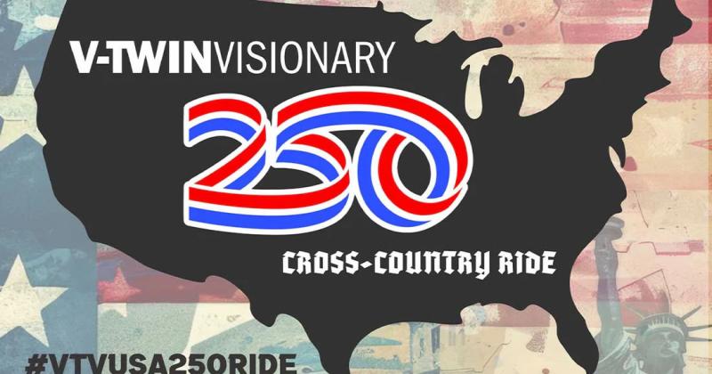 The V-Twin Visionary USA 250 Celebration Ride