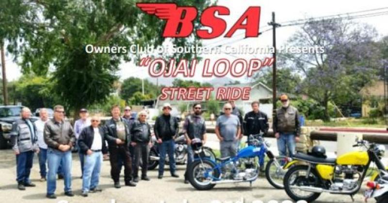 BSA Club's "Ojai Loop" Street Ride