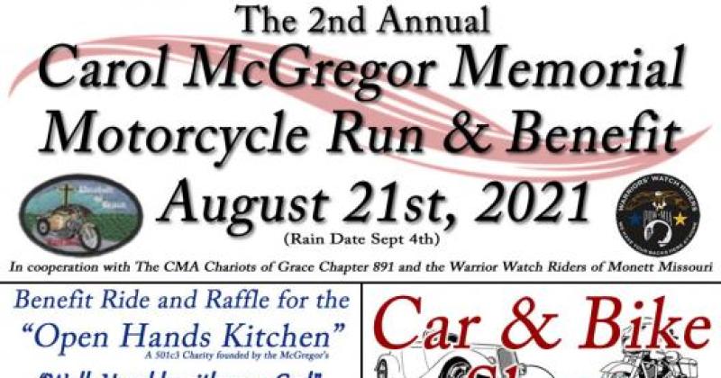 Carol McGregor Memorial Motorcycle Run & Benefit