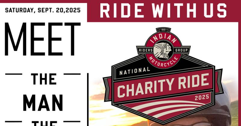 Vroom Old Man at Indian Motorcycle of Macon Charity Ride